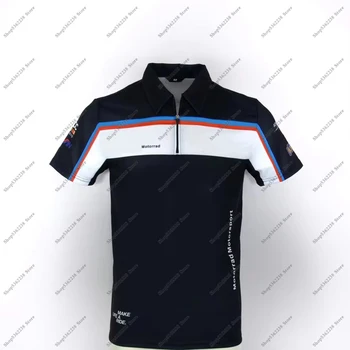2023 Pentru BMW s 1000 rr M1000RR Motorrad WorldSBK Echipa Tricou Polo cu Motociclete de Curse Superbike Vara Respirabil Fermoar T-shirt