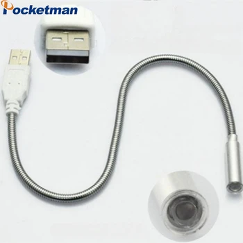 Mini USB Plug Lumina de Noapte Flexibil Reglabil Dormitor Carte de Lectură Lampă Portabilă de Putere Mobil Lanterna Copil Noptiera Felinar