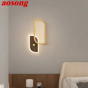 AOSONG Moderne Interioară Lampă de Perete LED Epocă de Creație Simplu Tranșee Lumina Pentru Casa Living Dormitor Hol Decor