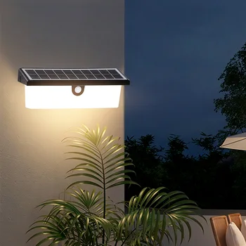 Led-uri în aer liber lampa de Perete a CONDUS Mișcare Senzor de Lumini Solare în aer liber pentru Grădină în aer liber Lumina Solara rezistent la apa Solar de Iluminat