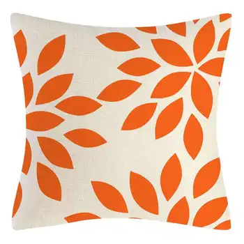 Orange Pernă Acoperă 18X18 Set de 4 Decorative Acasă Pernă Acoperă în aer liber, Lenjerie de pat Canapea Pernă Caz