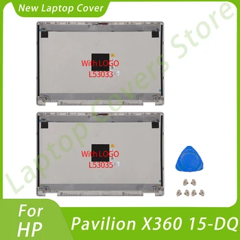 Laptop Locuințe Cazuri Pentru HP Pavilion X360 15-Serie DQ LCD Înapoi Capacul din Spate Capacul de Argint de Înlocuire