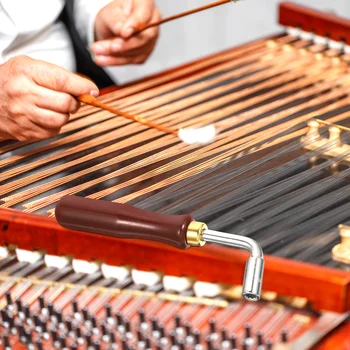 Guzheng Pian Tuning Ciocan L-în formă de Pătrat Cheie Tuner Cheie Sfat String Pin Instrument de Reparații pentru Pian Guzheng