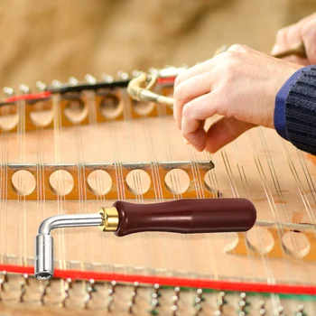 Guzheng Pian Tuning Ciocan L-în formă de Pătrat Cheie Tuner Cheie Sfat String Pin Instrument de Reparații pentru Pian Guzheng