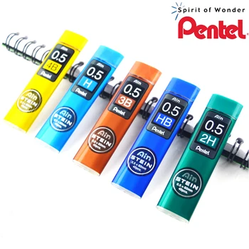 Pentel Mechanical Pencil Refill C275 Duce Stein Silicon Premium 0.5*60mm 2H, H, HB, B, 2B, 3B, 4B Creion Mecanic