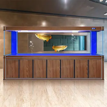 Mare dragon de aur rezervor de pește acvariu ecologic living ecran de sticlă de jos filtru pridvor