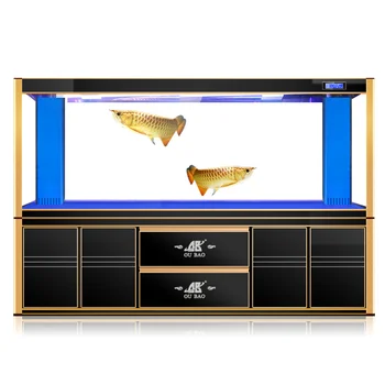 Mare dragon de aur rezervor de pește acvariu ecologic living ecran de sticlă de jos filtru pridvor