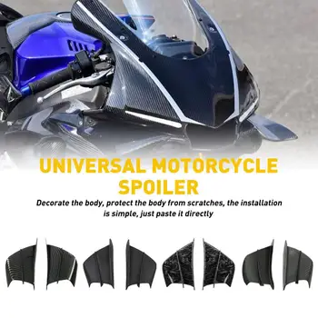 Universal Motocicleta Aripioară Aerodinamice Spoiler Aripa cu Adeziv Motocicleta Decorare Autocolant Pentru Yamaha Kawasaki I6N0