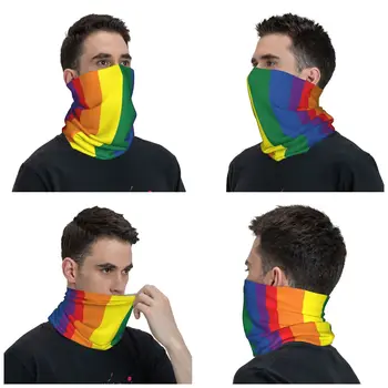 LGBT Pavilion Bandană Neck Gaiter Tipărite Curcubeu Cagule Masca de Fata Eșarfă multifuncțională Ciclism în aer liber Sport pentru Barbati Femei Adulte