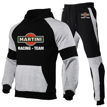Martini Racing Imprimare Noua Moda pentru Barbati Hanorac Sport Haine de Jogging Casual Trening de Funcționare Costume Sportive+Pantaloni Seturi de 2 buc