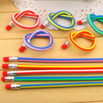 50PCS Moale, Flexibil Creioane pentru Copii Creion cu Radieră Papetărie pentru Școală Elev Scris de Desen, Pixuri Rechizite Școlare