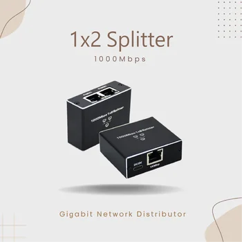 Ethernet Gigabit Splitter 1 La 2 1000mbps placa de Retea de Mare Viteza Rj45 Ethernet Splitter Adaptor de Rețea Extensie Conector
