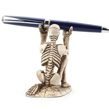 Craniul Pen Raft De Depozitare Înfricoșător Rășină Craniu Titularul Periuta De Dinti Instrumente Pen Rafturi Înfricoșător Craniu Machiaj Perie Titular Pentru Casa Living