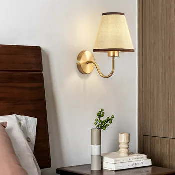 Moderne LED E27 Lampă de Perete Material Abajur lampa de Perete Sconces pentru Dormitor, Noptiera Hotel Living Scări Decor Acasă