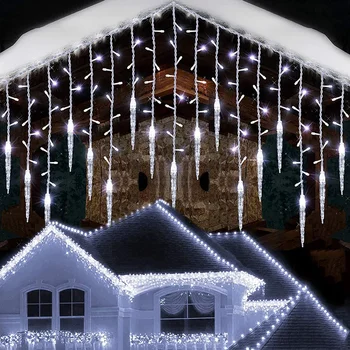 5-40M Ghirlanda de Crăciun în aer liber LED Sloi de gheață de Lumină în aer liber Plug-in de Craciun Perdea Sloi de gheață Lumina pentru Petrecerea de Nunta Decor de Vacanță