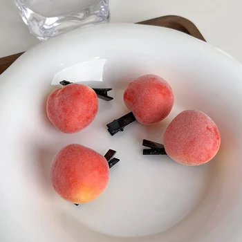 Dulce de Căpșuni Fructe Portocaliu Agrafe de Par pentru Femei Copii Fete culoare roz Piersica Clipuri Ac de păr y2k Accesorii de Par, articole pentru acoperirea capului Ornament