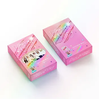 55pcs/Set KPOP IVE Laser Lomo Carduri de Înaltă Calitate HD Tipărite Cărți de Fotografie Wonyoung Yujin ga eul Rei Leeseo Fanii Colecție Cadou
