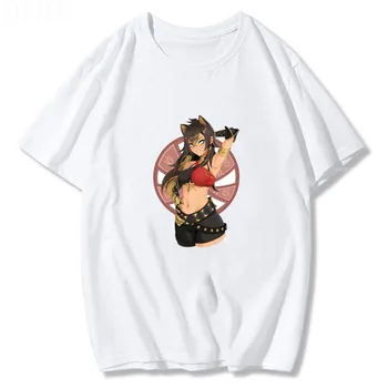 Dehya Clasic Genshin Impact Classic T Shirt pentru Barbati Femei 100% Bumbac Vara Streetwear Harajuku Kawaii Imprimare Haine de Epocă