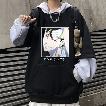 Tokyo Răzbunătorul Print Hanorac Hanorac Casual Moda Street Style Trist Hanma Shuji Rece Unisex Bărbați Femei Iarna Loog Maneca