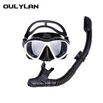 Oulylan Adulți Silicon Anti-Ceață Unisex Ochelari De Protecție Ochelari Set Masca Pentru Scufundări Snorkelling Costum De Înot Subacvatic Echipamente
