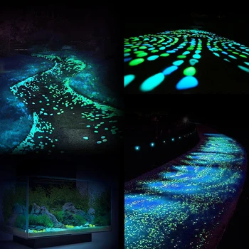 1/2 BUC Luminos de Amenajare a teritoriului Gradina Ornament Rezervor de Pește Acvariu Decor Artificial Noctilucent Piatra emițătoare de Lumină Pietriș