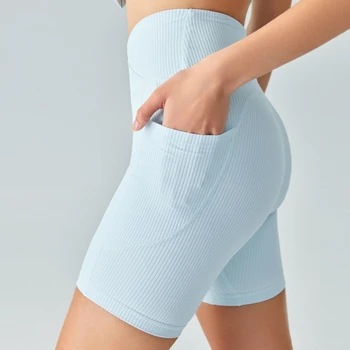 De înaltă Calitate Yoga pantaloni Scurți de Sport pentru Femei de Înaltă Talie Pantaloni Respirabil Rapid Funcționare Uscată de Fitness, pantaloni Scurți de Ciclism