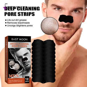 10buc Facial de Curățare Coș Masca de Curățare Pete Negre Acnee Masca Nazală Patch-uri de Curatare a Porilor de Curățare Profundă Benzi Pentru Bărbați