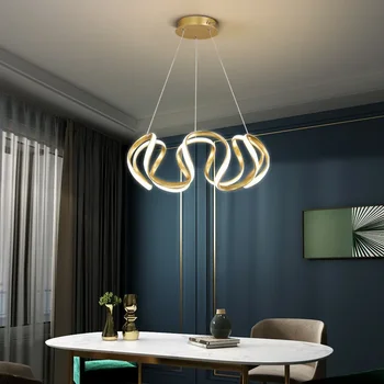 Led-uri moderne candelabru profilate aur/negru bucătărie, living, sufragerie, bucătărie, dormitor decorațiuni interioare corpuri de iluminat