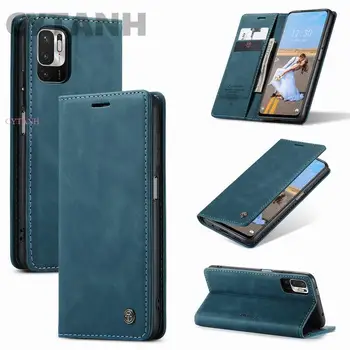 Premium Vintage Mat portofel din Piele de Caz pentru Samsung Galaxy S21 Ultra S20 Plus FE Închidere Magnetic Flip Cover Carte Slots G04D