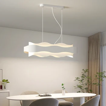 LED-uri albe Lumini Pandantiv Modern, Simplu Camera de zi Studiu Pandantiv Lampă Sala de Mese Birou, Bar, Restaurant Home Deco Perdeaua de Lumină