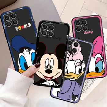 Disney Mickey Mouse Telefon Caz pentru Onoarea 50 80 Magic4 Pro 60 70 X5 X6 X7 X9a X8a 20 Magic5 Lite 20i 30i X8 8X Negru husă Moale