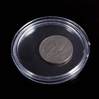 10 Buc Transparent Mici de Plastic, cutii pentru Monede, 18Mm si 10 Pc-uri Mici, Rotunde, din Plastic Transparent Monedă Capsule Cutie 27Mm
