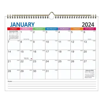 2023-24 Calendar de Birou Estetic Minimalist Lunar Desktop Planificator 14.7*11.4 în Hârtie Groasă Calendar Anual Cu mai Multe