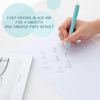 Pixuri Mediu Point 0.5 mm Negru de Cerneală de Lucru Pen-ul cu Super-Moale de Prindere Pix cu Gel pentru Barbati Femei Retractabil Birou Pixuri