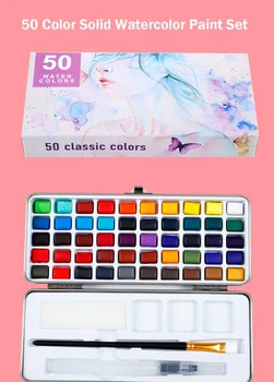 Solid Vopsele Acuarelă Culori de Apă Set pentru Pictura Arta Nail Design 018