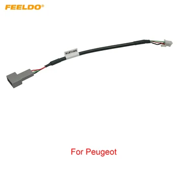 FEELDO Car Audio de Intrare de Date mass-Media de Sârmă Original Plug 4Pin Masina AUX Adaptor Pentru Peugeot AUX Cablu Adaptor