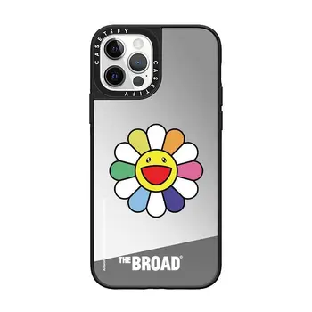 Moda Logo-ul Floarea-soarelui Oglinzii Telefon Caz Pentru iPhone 15 14 13 12 11 Pro Max 7 8 15 Plus X XR XSMax Greu Acrilic Caz iPhone