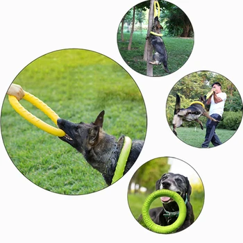 28CM Jucărie de Câine de Discuri care Zboară Material EVA Spumare Rezistenta la Muscatura de Rezistență Trageți Câine de Companie în aer liber, de Formare Interactive Aruncat Jucărie